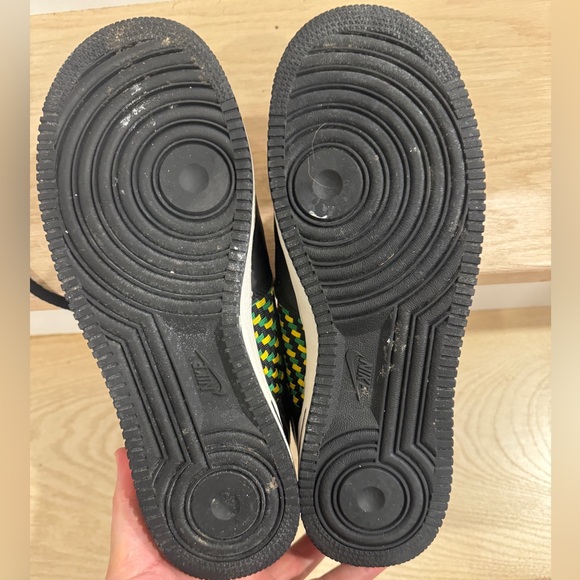 Nike Air Force 1 Low Premium Woven Black Green Yellow 2005 release Men’s Size 10 - Picture 13 of 13